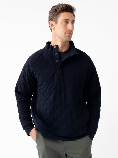 Cozy Earth Brushed Bamboo Quilted Snap Pullover