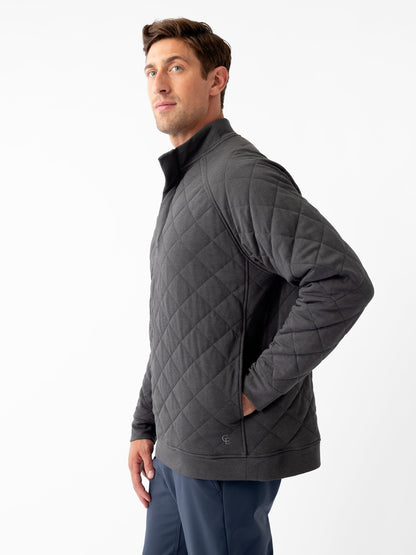 Cozy Earth Brushed Bamboo Quilted Snap Pullover