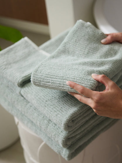 Cozy Earth Ribbed Terry Bath Towel Set