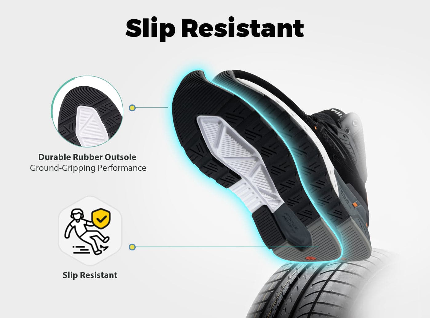 FitVille Men's Rebound Core Walking Shoes V1 - 20