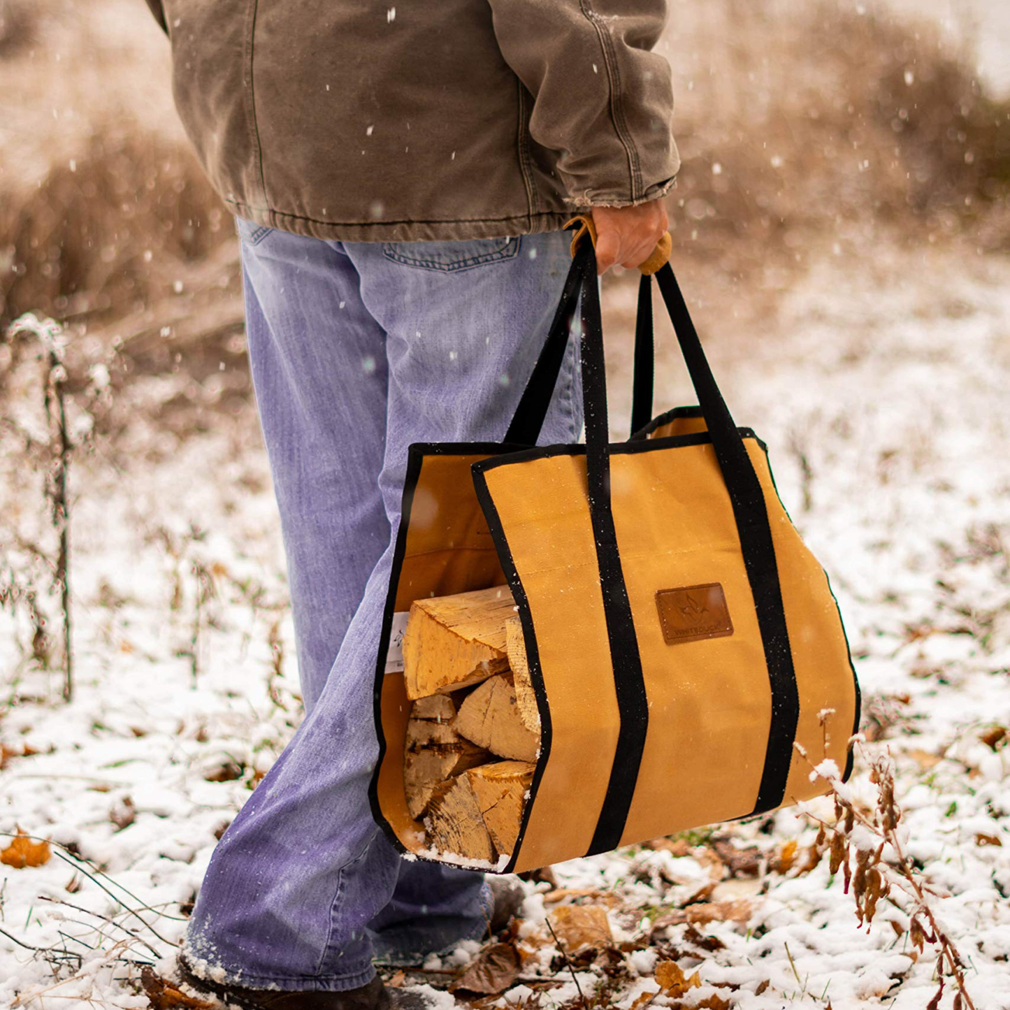 WDO Rectangle Canvas Firewood Log Carriers