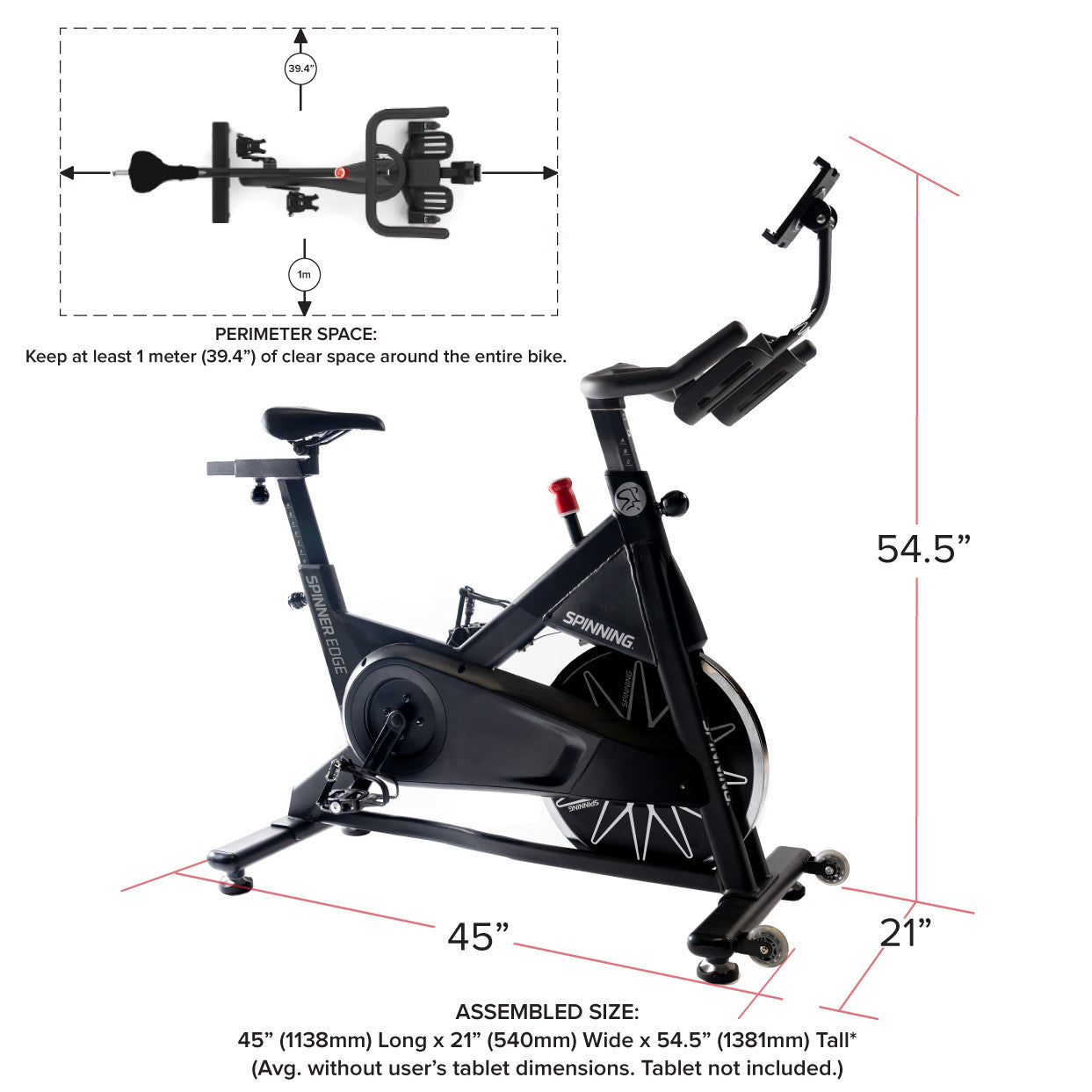 Spinning Edge Connected Spinner® Bike - Mann