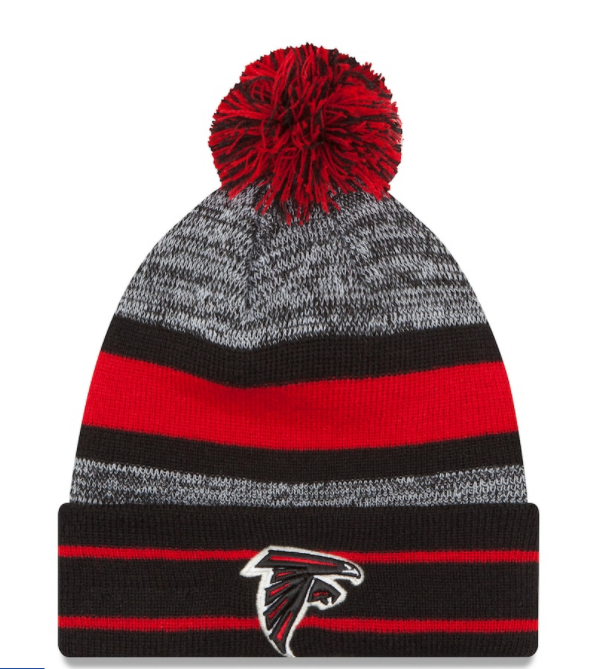 Atlanta Falcons - Cuffed Knit Beanie with Pom, New Era - Mann