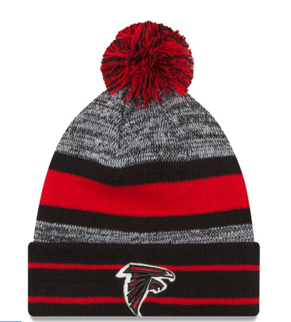 Atlanta Falcons - Cuffed Knit Beanie with Pom, New Era - Mann