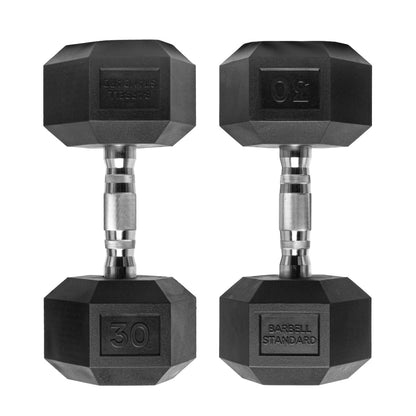 Barbell Standard - Rubber Hex Dumbbells - Mann