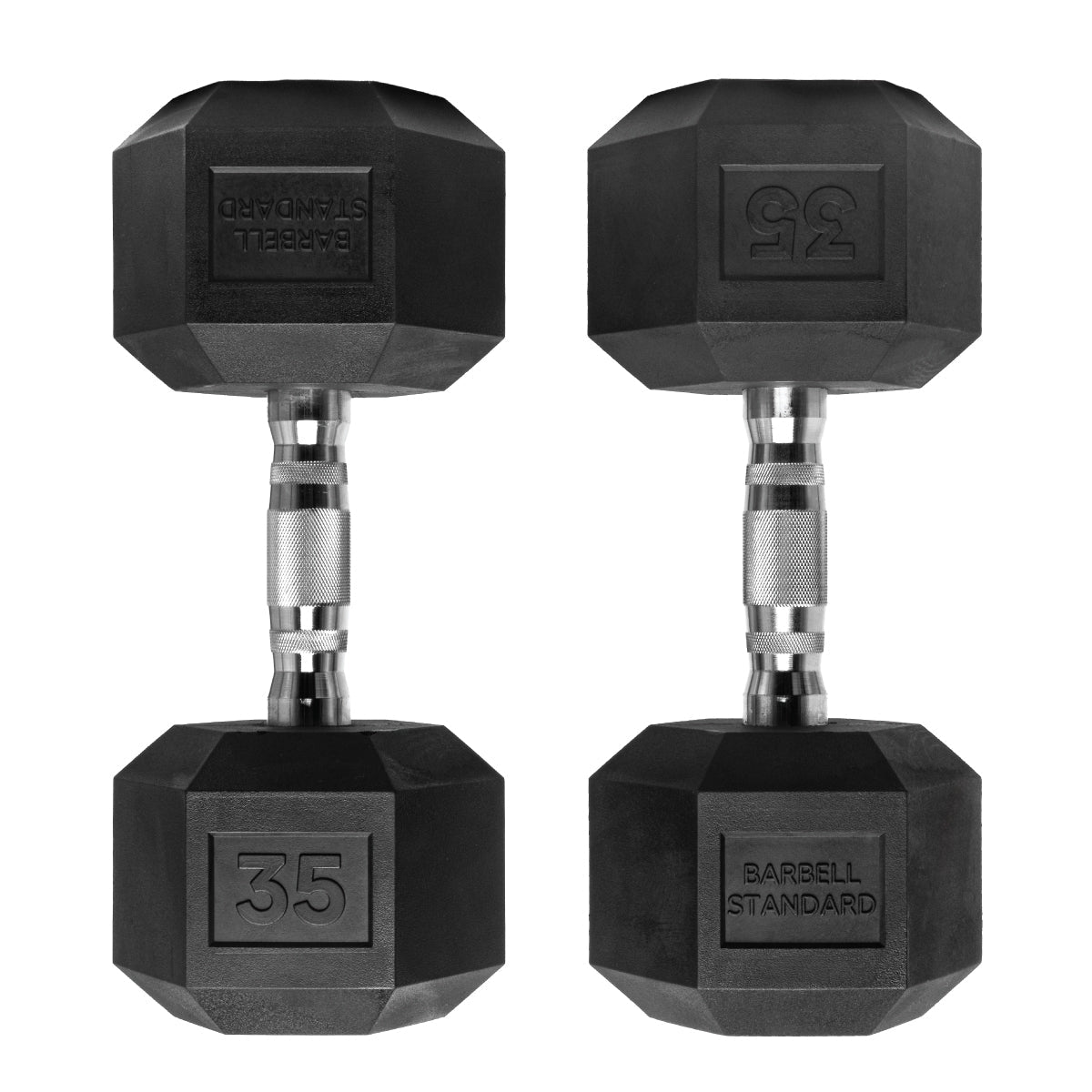 Barbell Standard - Rubber Hex Dumbbells - Mann