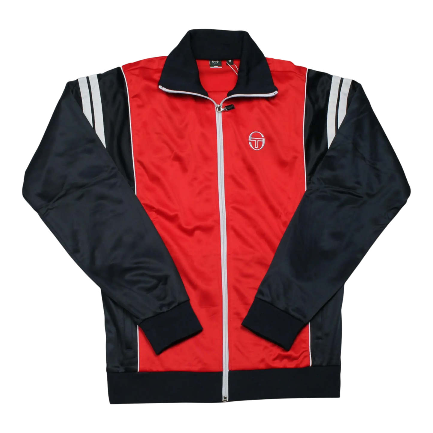 Size XS Sergio Tacchini Scirocco Archivio Tracktop Men Track Jacket Red/Navy