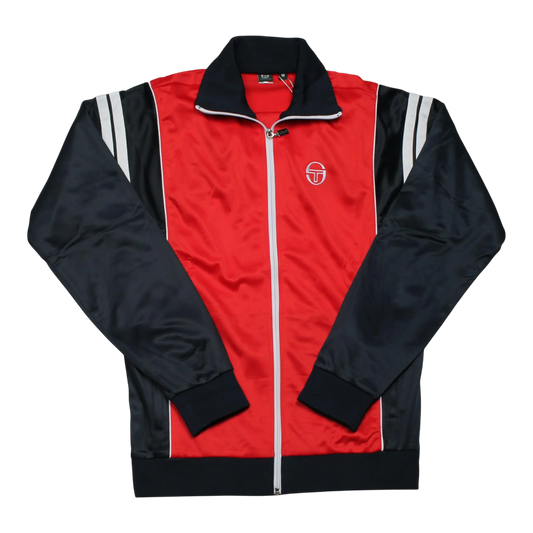 Size XS Sergio Tacchini Scirocco Archivio Tracktop Men Track Jacket Red/Navy