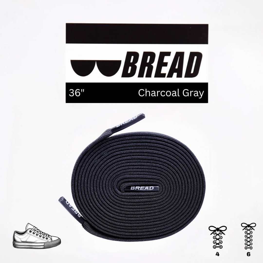 BREAD Laces 'Charcoal Grey'