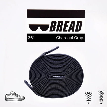 BREAD Laces 'Charcoal Grey'