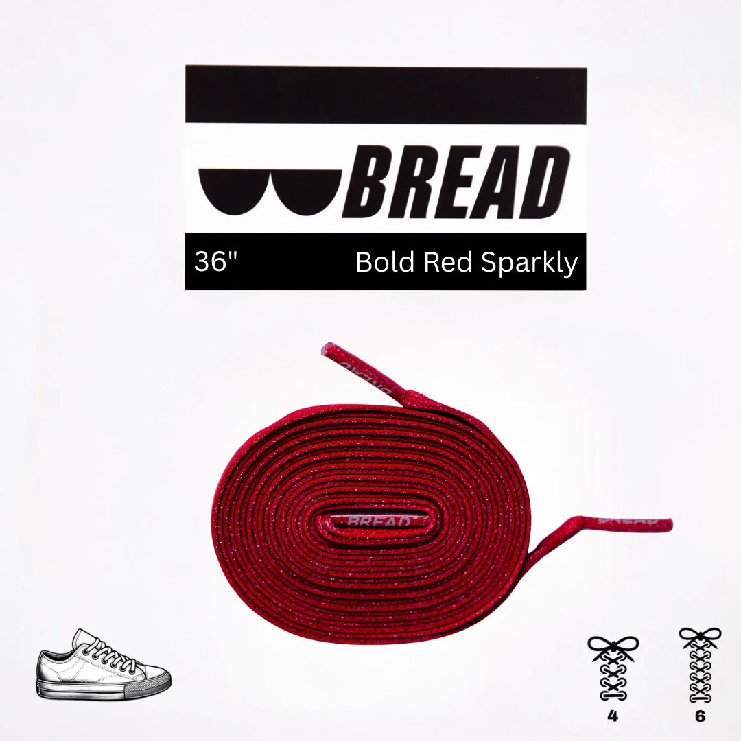 BREAD Laces 'Bold Red'