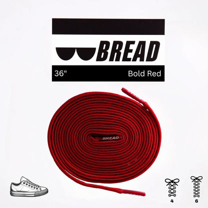 BREAD Laces 'Bold Red'