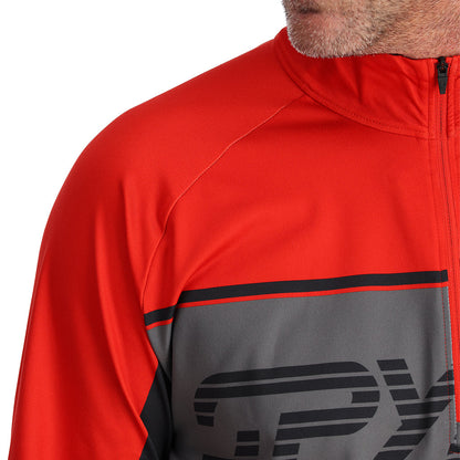 Size L Spyder Paramount Half Zip T-Neck  - Volcano