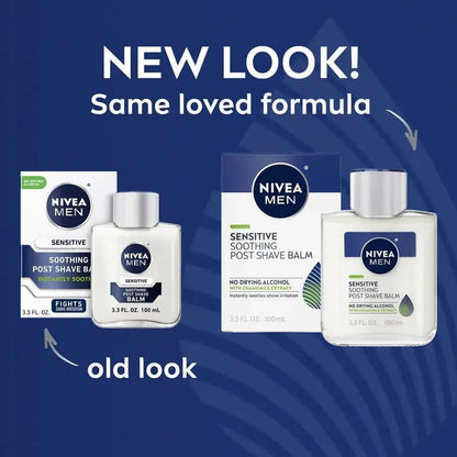 Nivea Men Sensitive Soothing Post Shave Balm, 3.3 fl oz