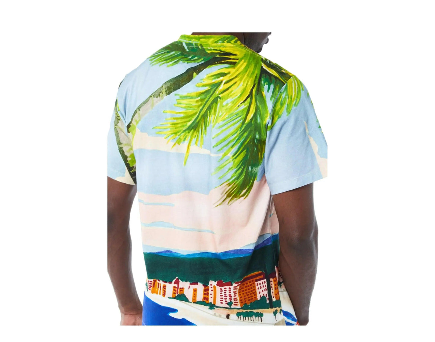 Size M Sergio Tacchini Ciudad Men T-Shirt Cherry Tomato Multi