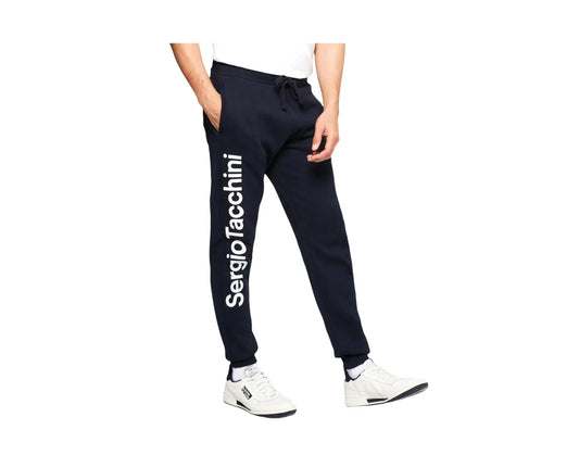 Size S Sergio Tacchini Nizard Men Sweatpants Night Sky/White