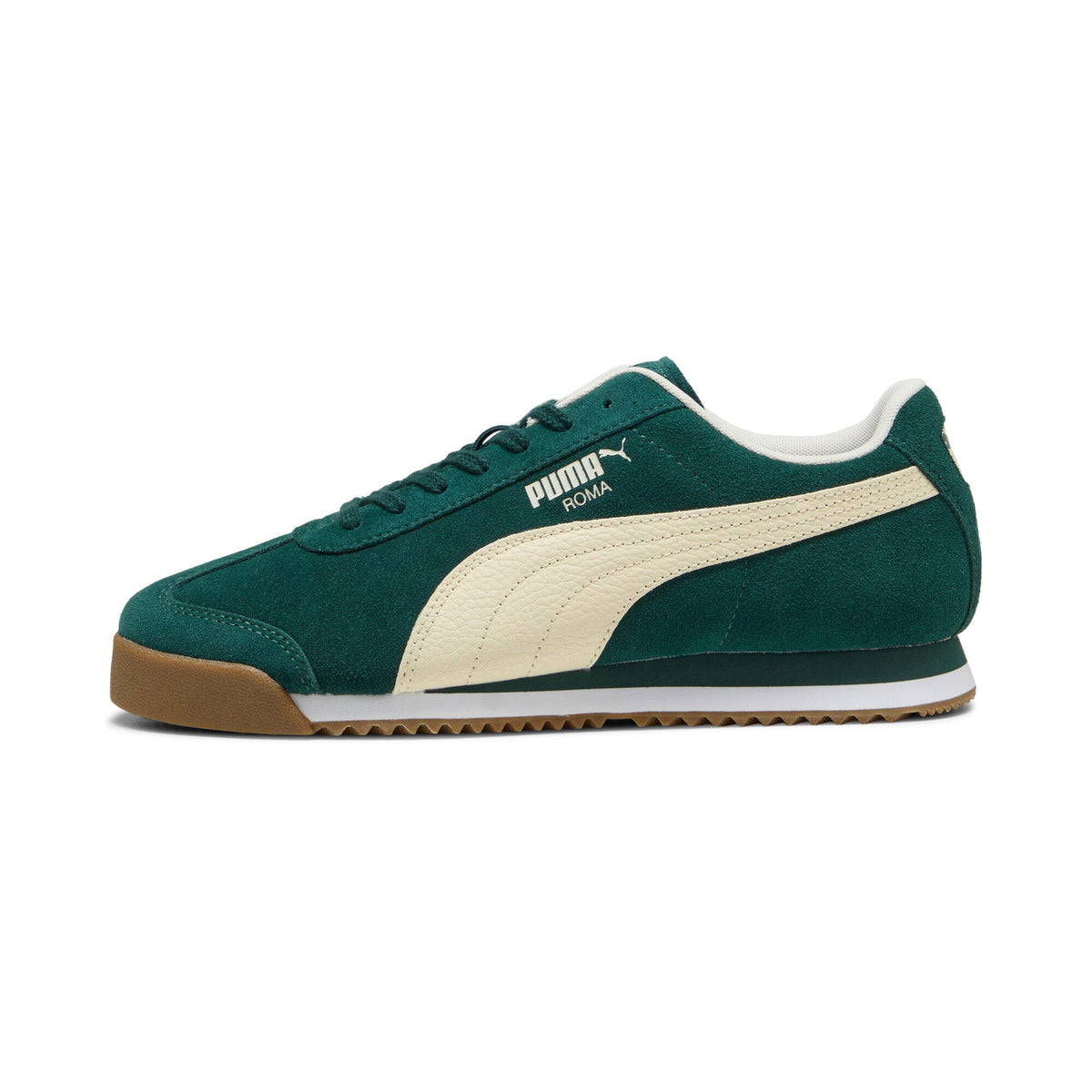 Size 11.5M Puma Roma Suede ‘Green Terrain/Alpine Snow’