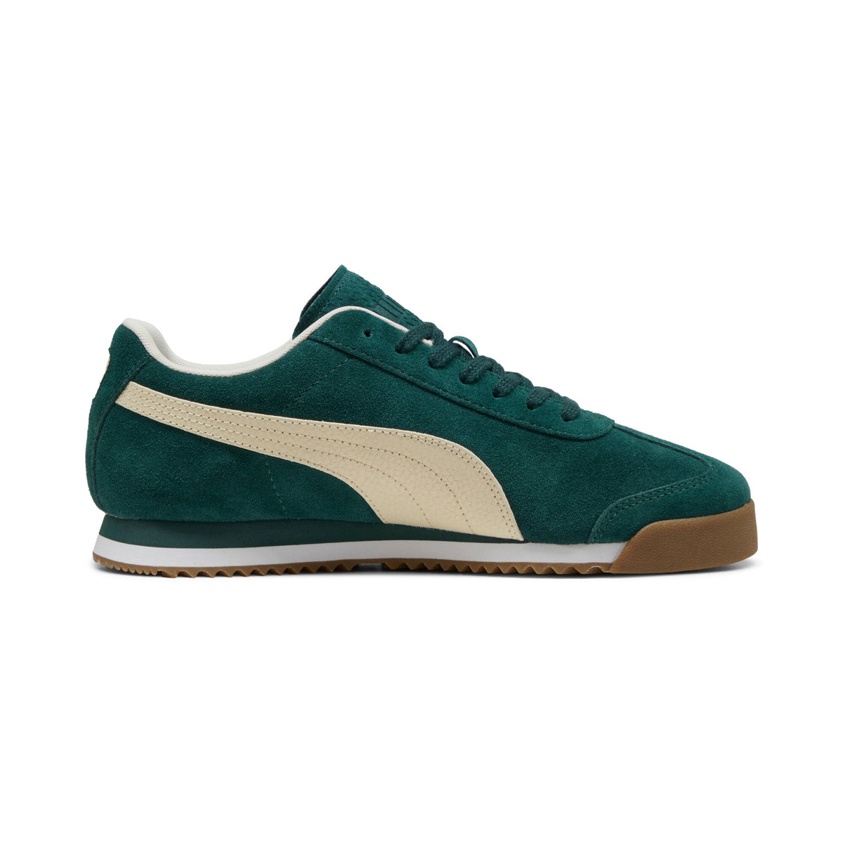 Size 11.5M Puma Roma Suede ‘Green Terrain/Alpine Snow’