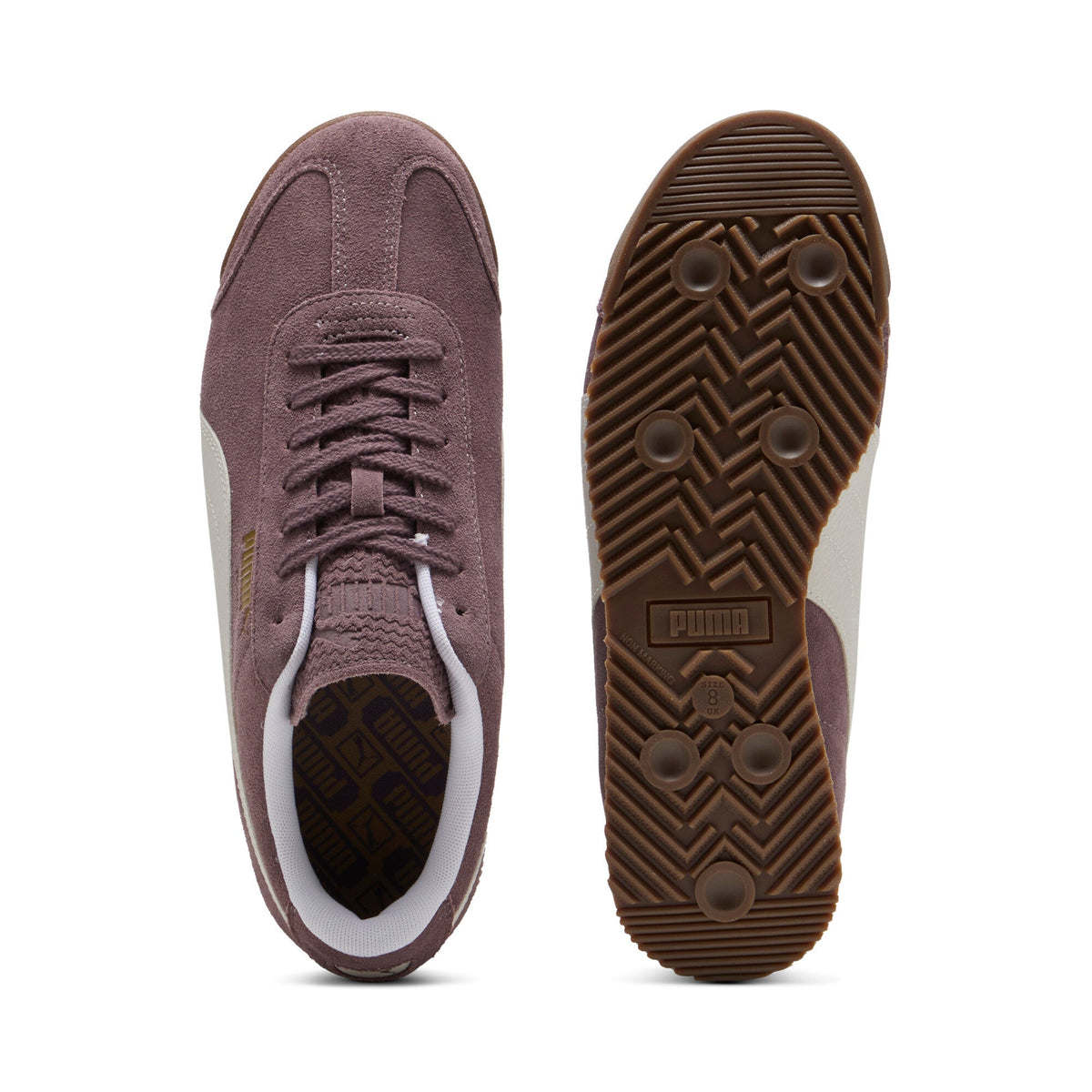 Size 12M Puma Roma Suede ‘Raisin/White’