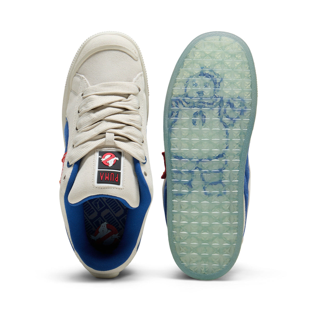 Size 10.5M Puma x Ghostbusters Suede XL ‘Stay Puft Marshmallow’