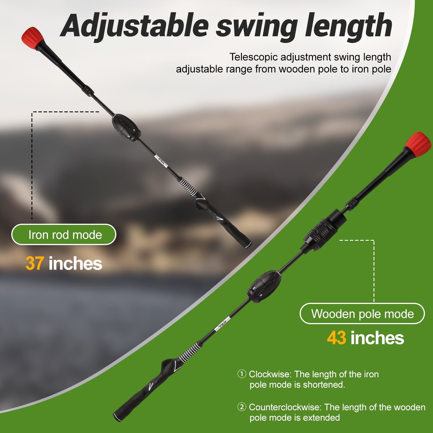 Yunic Golf Swing Trainer (Adjustable) - Mann