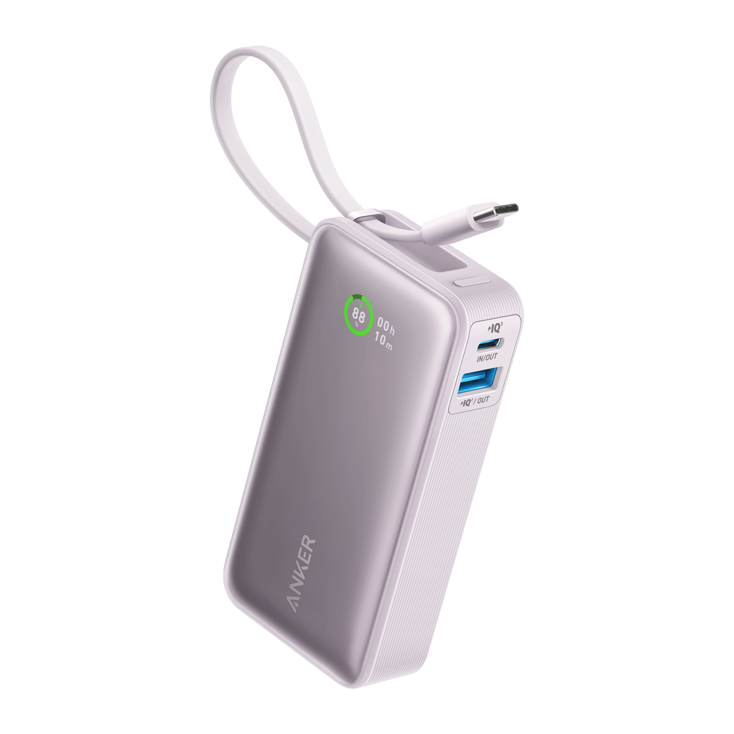 Anker Nano Power Bank (30W, Built-In USB-C Cable) - Mann