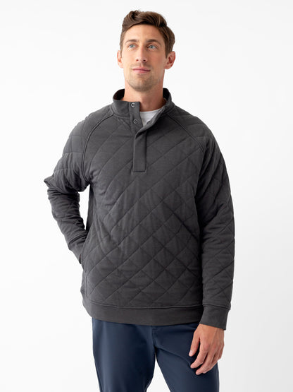 Cozy Earth Brushed Bamboo Quilted Snap Pullover