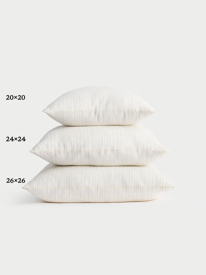 Cozy Earth Striped Linen Throw Pillow