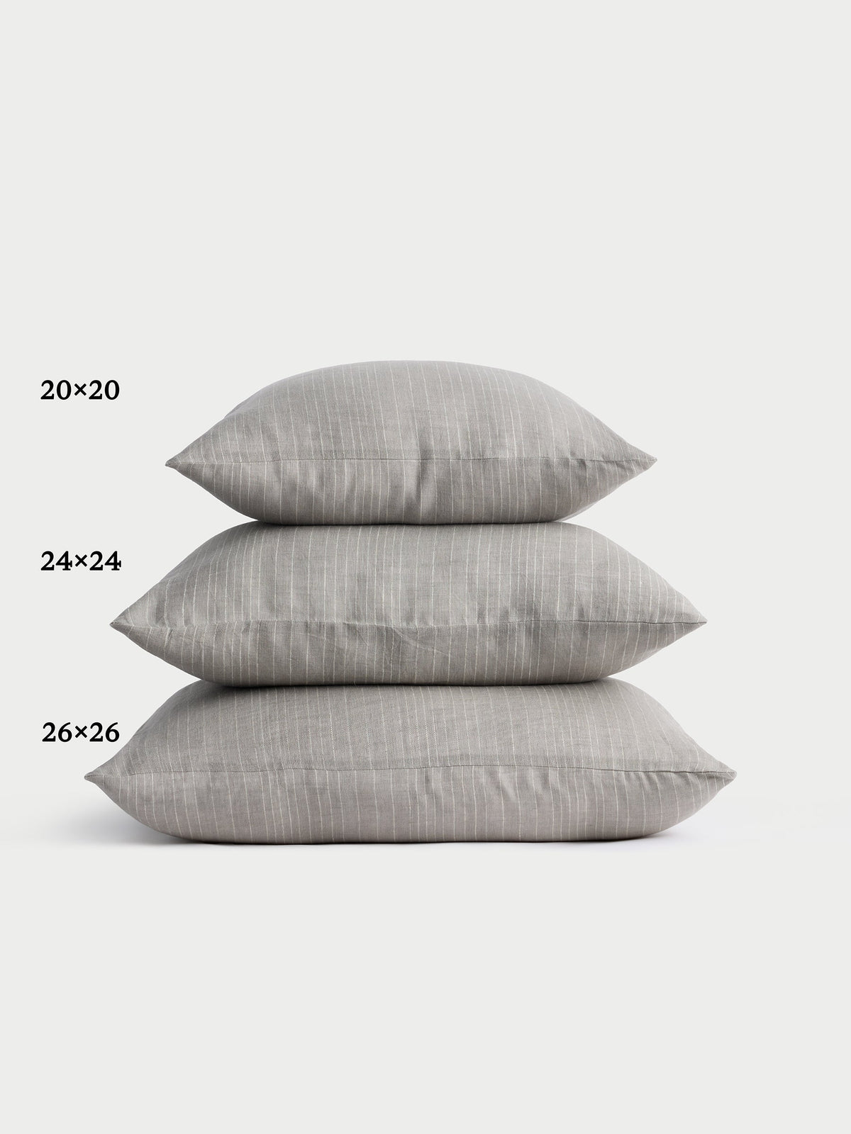 Cozy Earth Striped Linen Throw Pillow