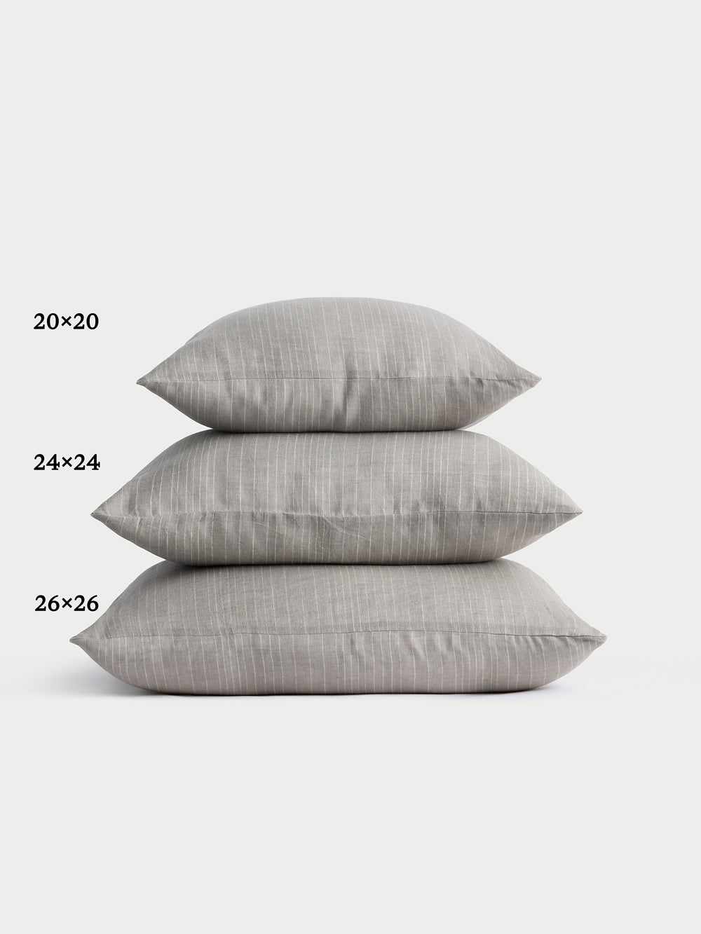 Cozy Earth Striped Linen Throw Pillow