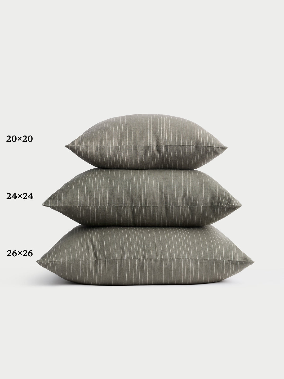 Cozy Earth Striped Linen Throw Pillow