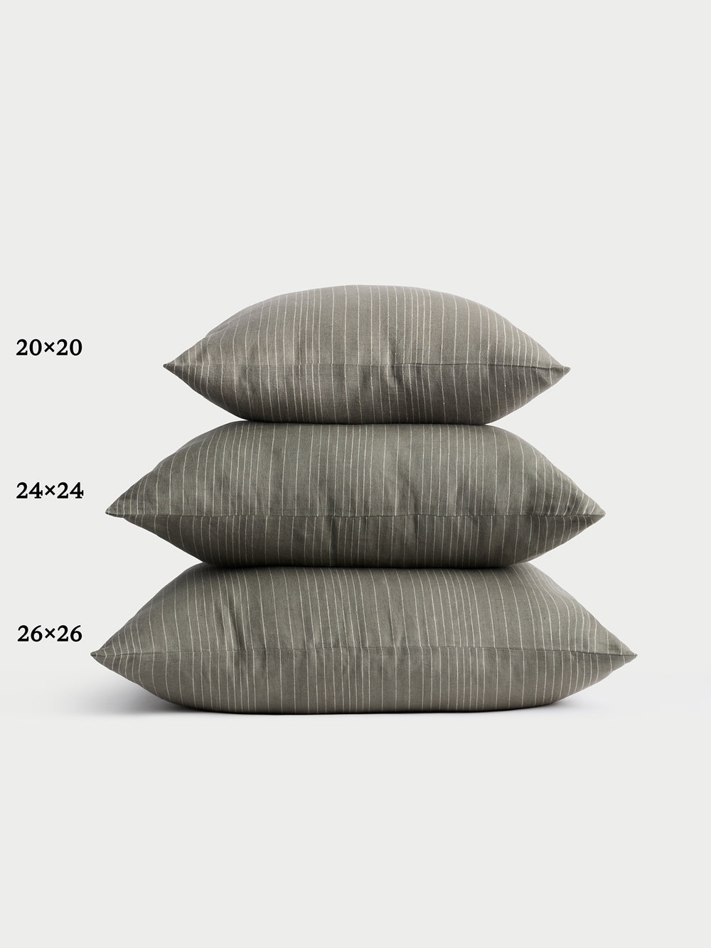 Cozy Earth Striped Linen Throw Pillow