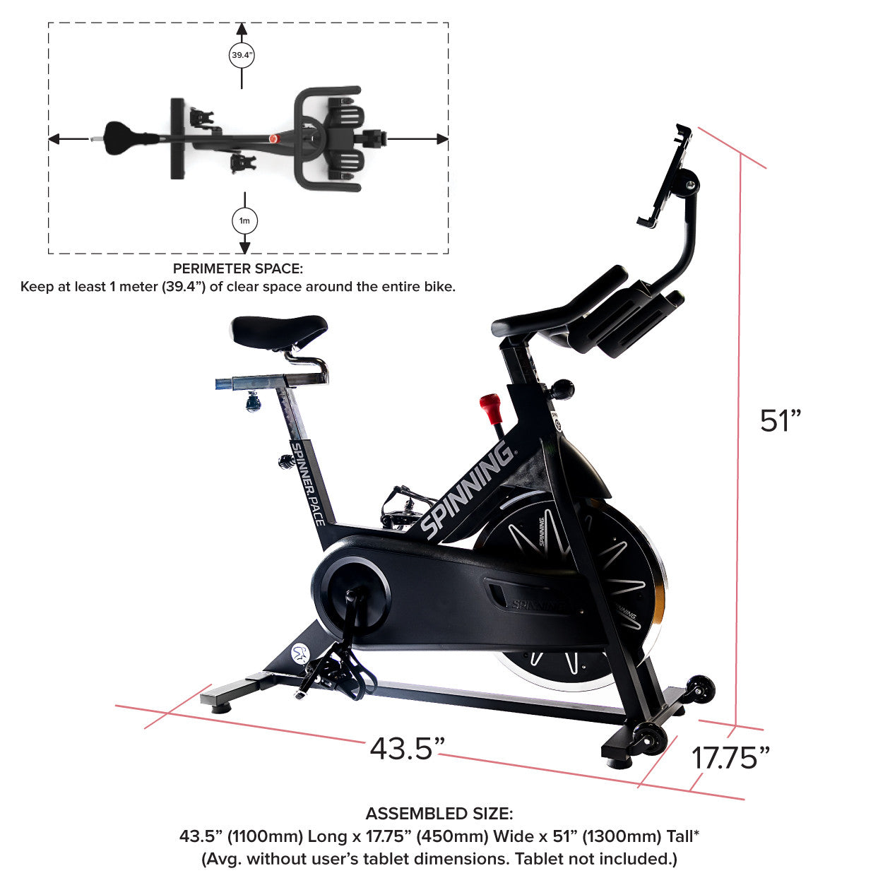 Spinning Pace Connected Spinner® Bike - Mann