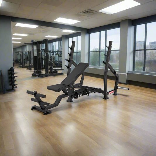 SFE Fully Adjustable Olympic Bench Press, Full Incline & Decline