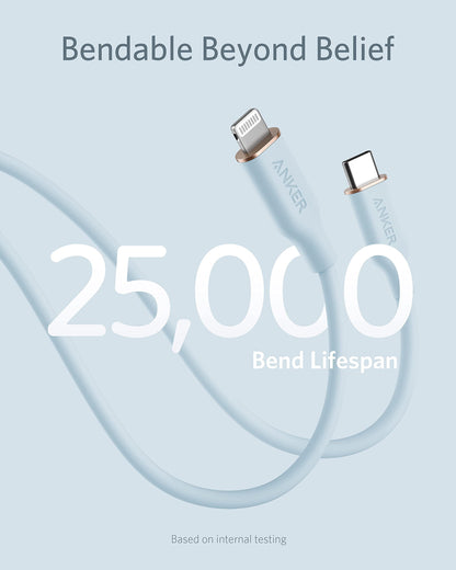 Anker 641 USB-C to Lightning Cable (Flow, Silicone) - Mann
