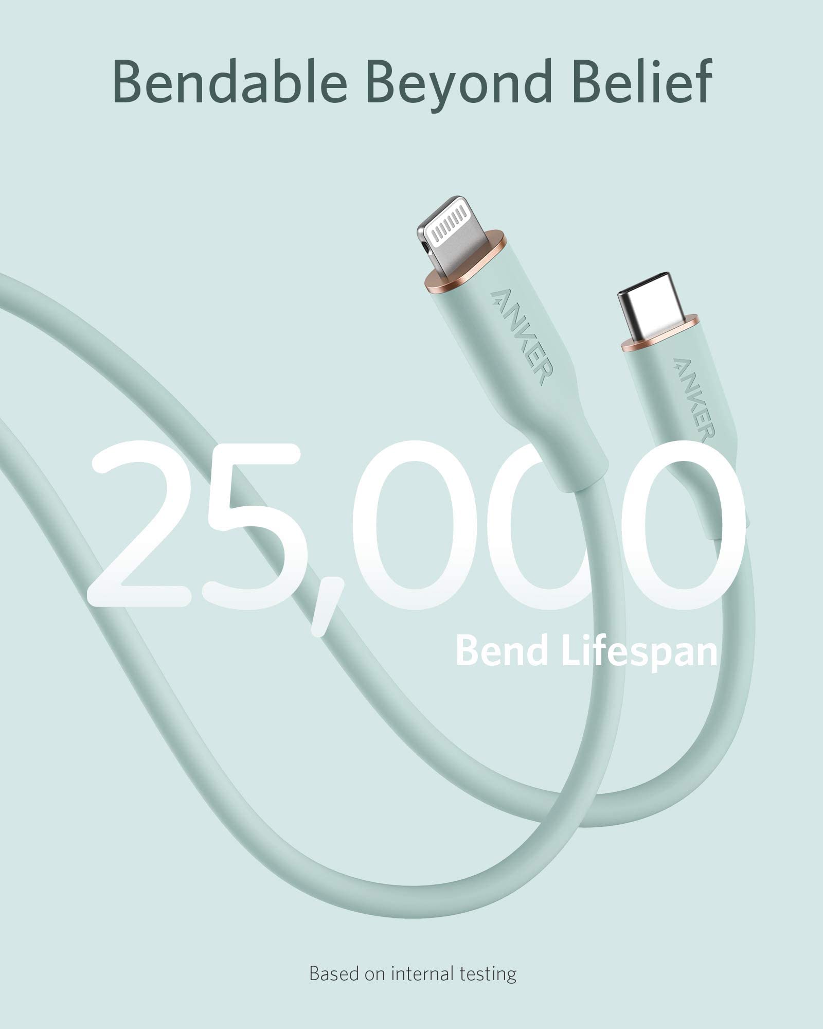 Anker 641 USB-C to Lightning Cable (Flow, Silicone) - Mann