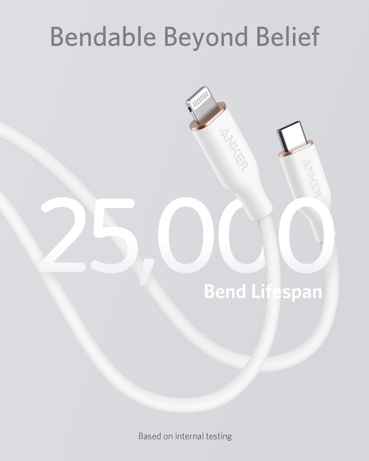Anker 641 USB-C to Lightning Cable (Flow, Silicone) - Mann