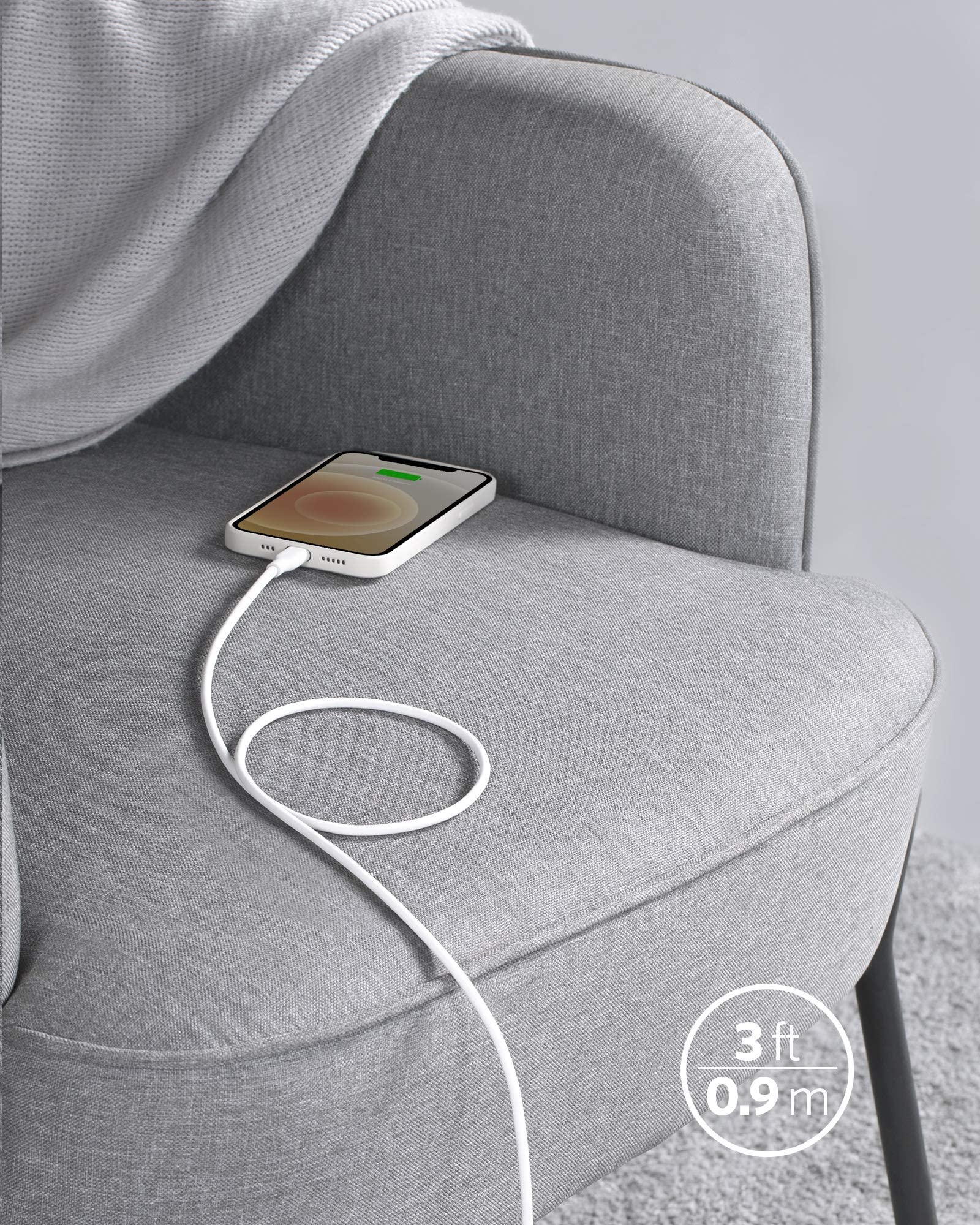 Anker 641 USB-C to Lightning Cable (Flow, Silicone) - Mann