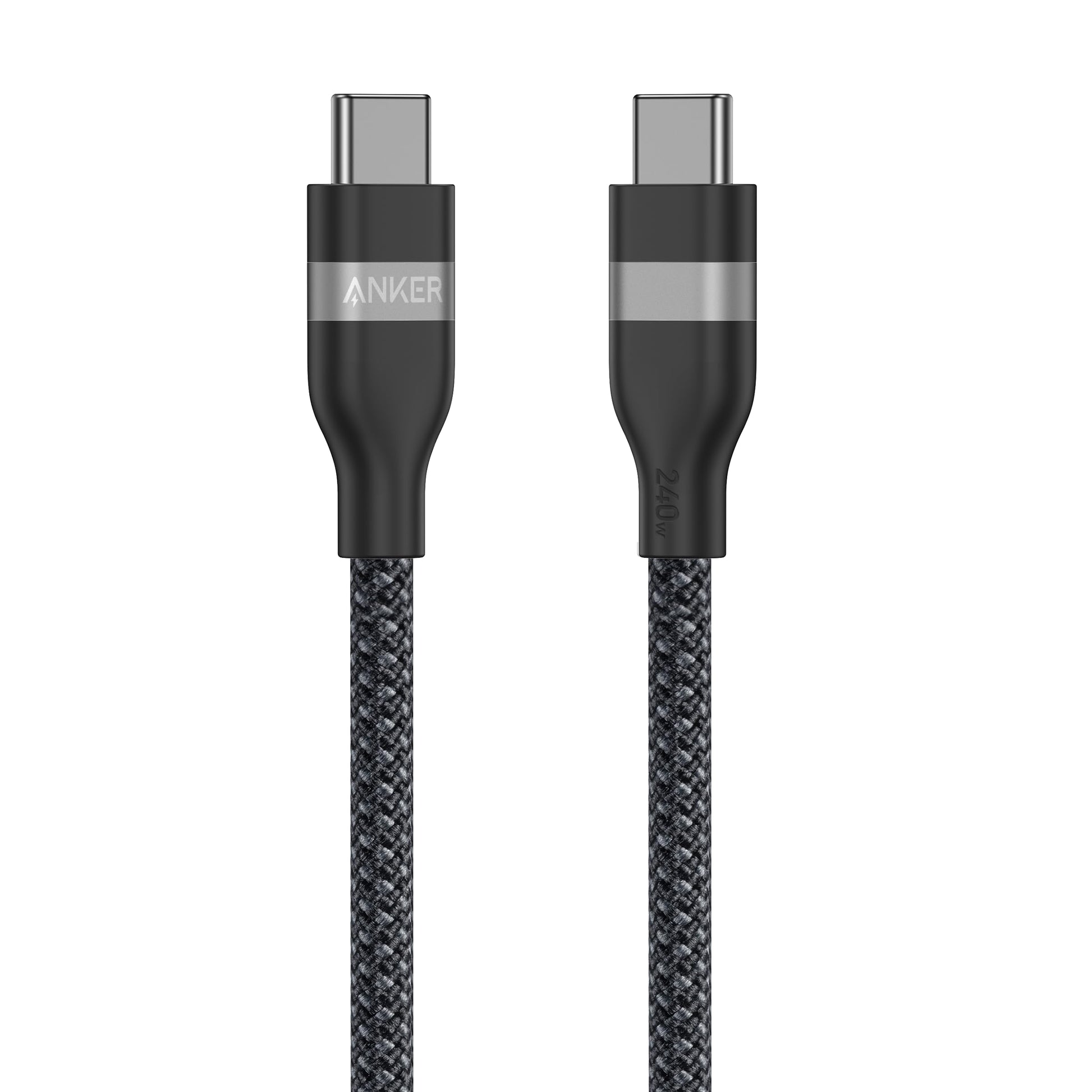 Anker USB-C to USB-C Cable (3 ft / 6 ft, 240W, Upcycled-Braided) - Mann