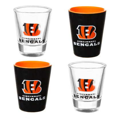 NFL Cincinnati Bengals - Glass and Ceramic Shot Glass Set - Mann
