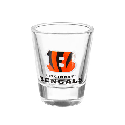 NFL Cincinnati Bengals - Glass and Ceramic Shot Glass Set - Mann