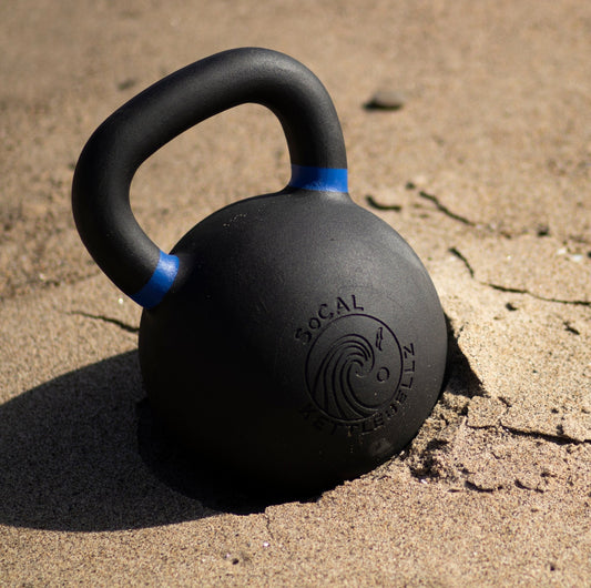 SoCal Kettlebellz 40 kg (88 lb) Powder-Coated Cast-Iron Kettlebell – Black