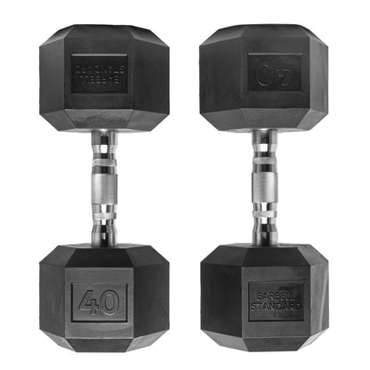 Barbell Standard - Rubber Hex Dumbbells - Mann