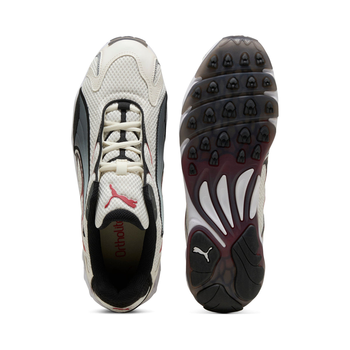Size 8.5/9.5M Puma Inhale ‘Warm White/For All Time Red’