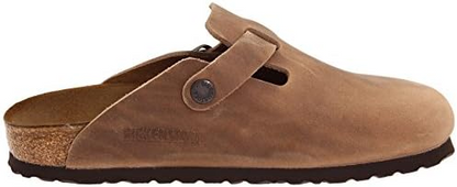 Birkenstock Boston Taupe Suede 'Tobacco'