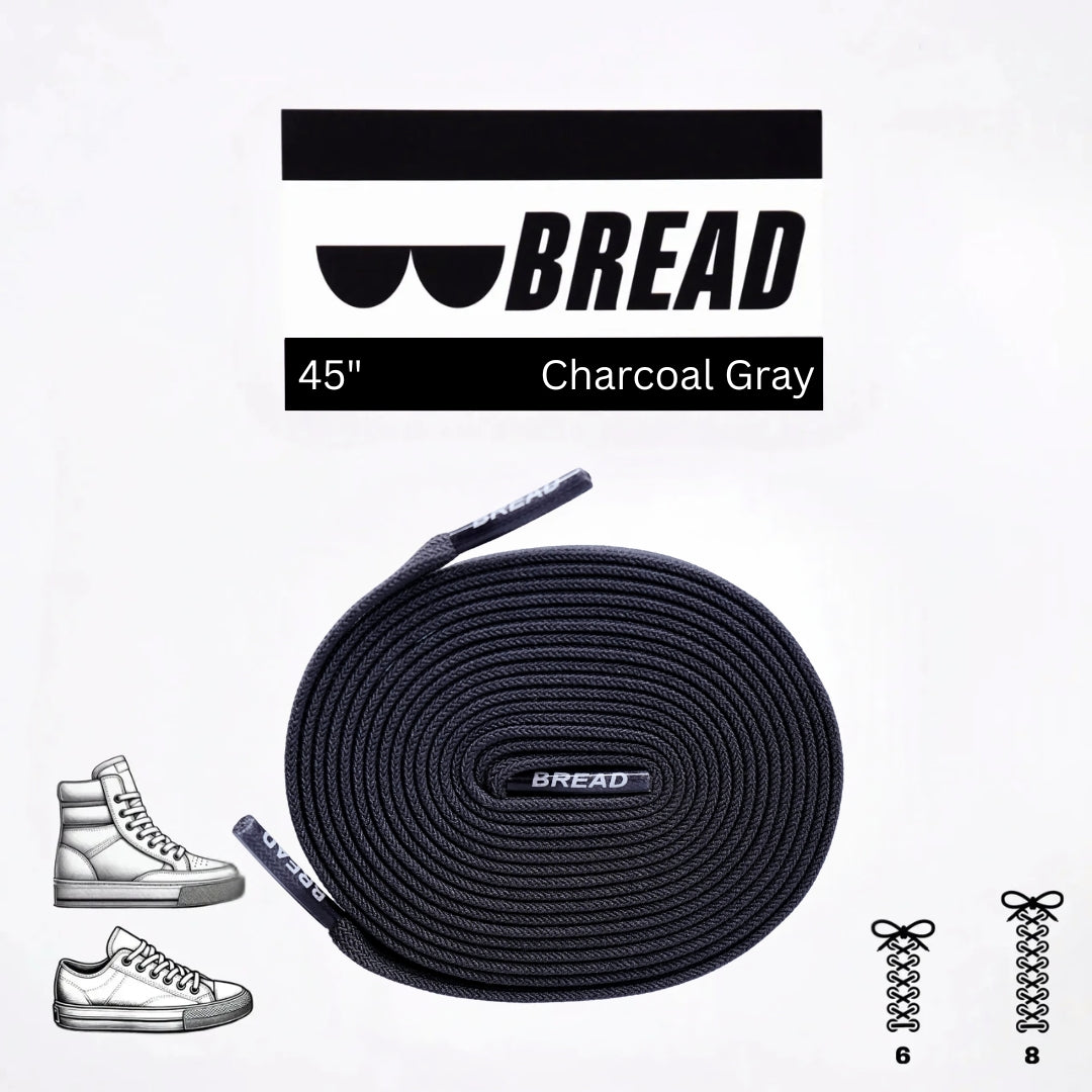 BREAD Laces 'Charcoal Grey'