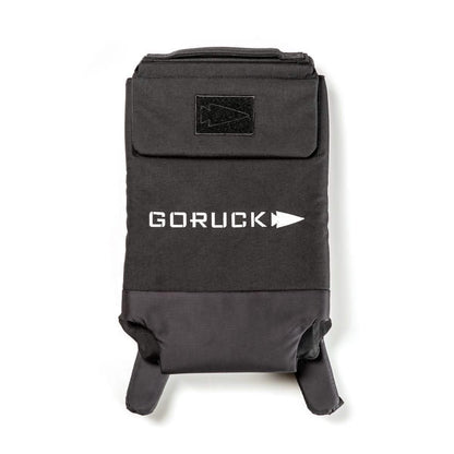 GORUCK 45lb ruck plate carrier in black, men's fitness backpack, minimalist design