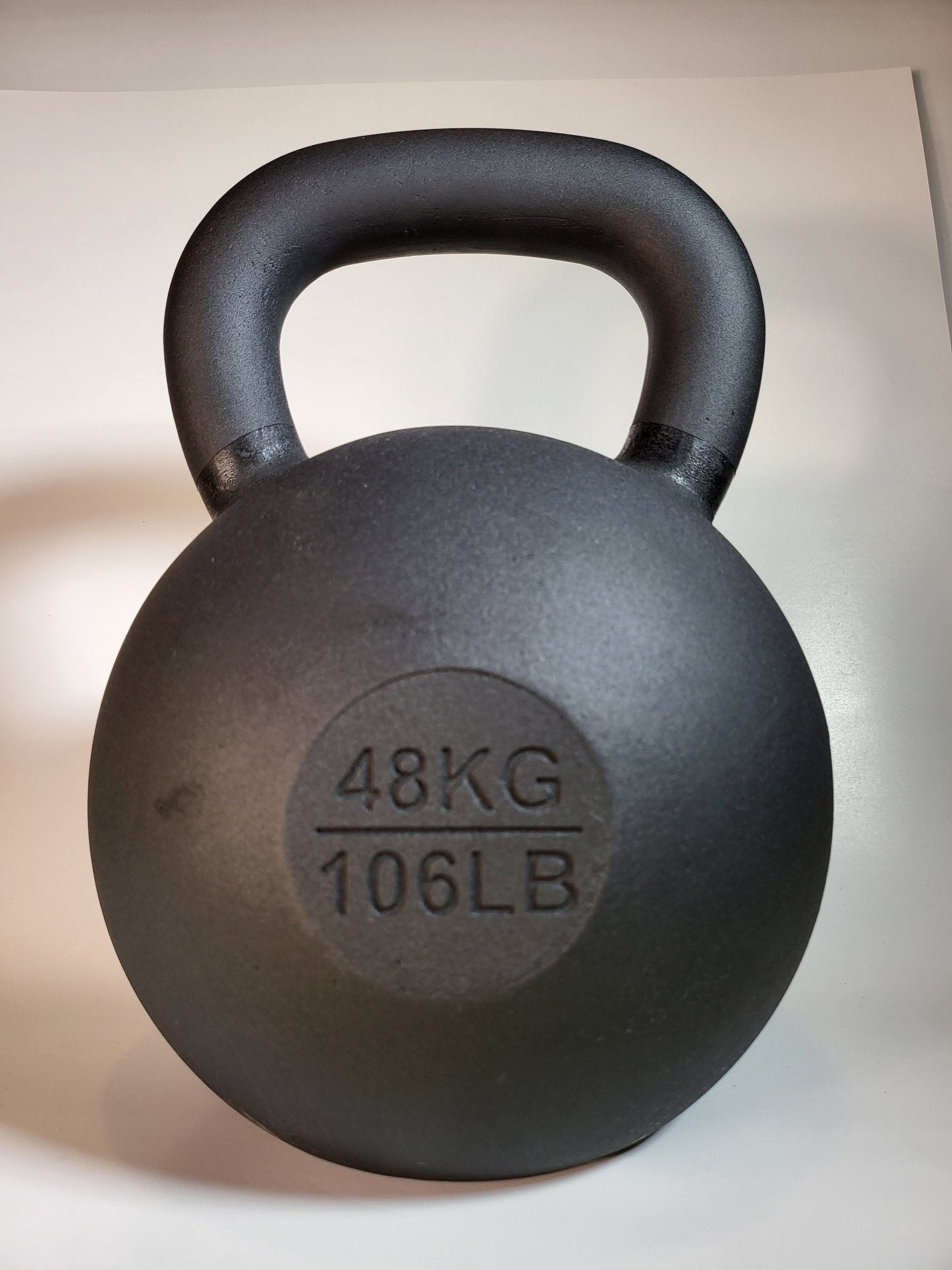 SoCal Kettlebellz 48 kg (106 lb) Powder-Coated Cast-Iron Kettlebell – Black
