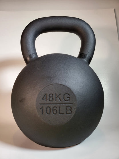 SoCal Kettlebellz 48 kg (106 lb) Powder-Coated Cast-Iron Kettlebell – Black
