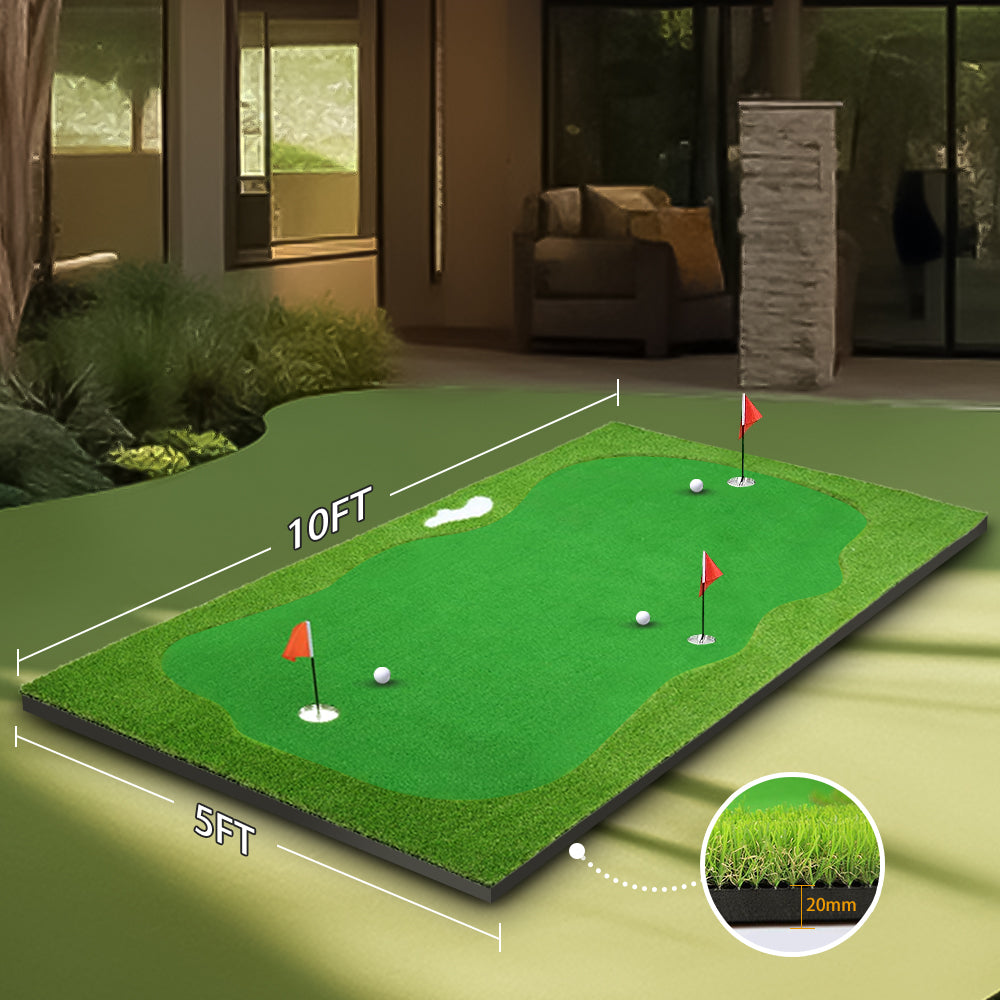 Yunic Golf Putting Green (5ft x 10ft) - Mann